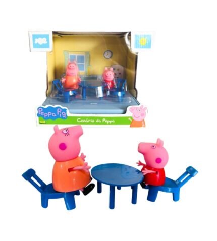 Playset Cenário Da Peppa Pig E Mamãe Pig Cozinha Com Acessórios Sunny