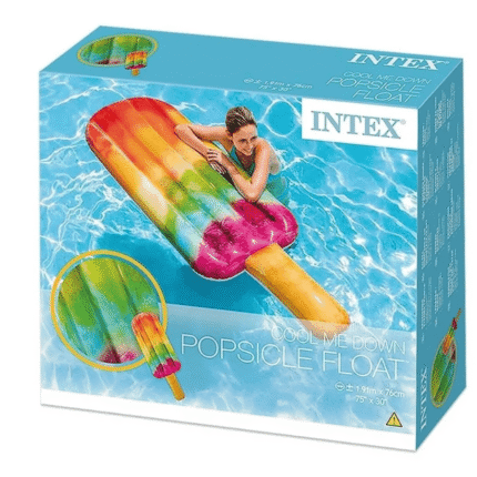 Boia Colchão Inflável Para Piscina Picolé Colorido Intex