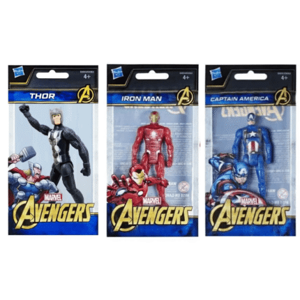Minifiguras Thor, Homem de Ferro e Capitão América Vingadores Marvel