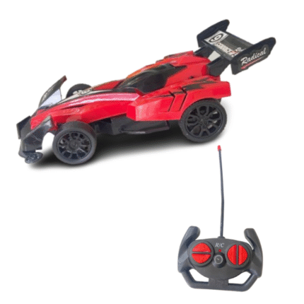 Carro De Controle Remoto Garagem Radical Vermelho Candide