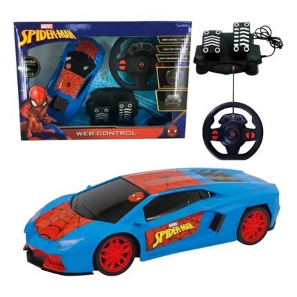 5886 CARRO CONTROLE REMOTO 7 FUNCOES BAT REC SPIDER MAN WEBCONTRO
