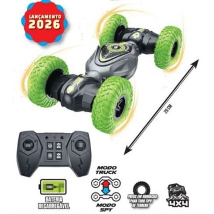 CARRINHO DE CONTROLE REMOTO, EIXO AXIAL, BATERIA RECARREGAVEL - TWISTER