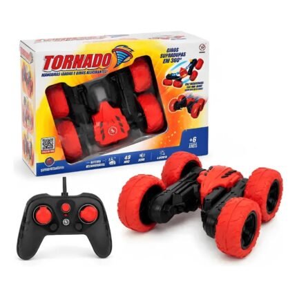 CARRINHO DE CONTROLE REMOTO COM LUZES E GIRO 360 - TORNADO