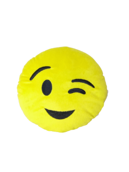 Almofada Amarela Emoji Piscando Brumar