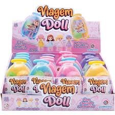 KB005 - KIT BONECAS DE BRINQUEDO DE PLASTICO 9 cm (VIAGEM DOLL) - 7898506720903
