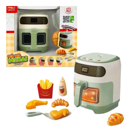 COZINHA DIVERTIDA AIR FRYER COM ALIMENTO E ACESSORIO