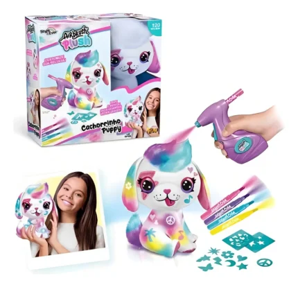 FUN PELUCIA CACHORRINHO PUPPY PARA PINTAR AIRBRUSH