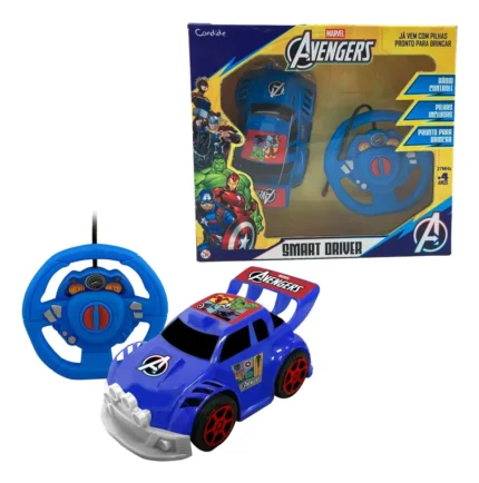 CARRO CONTROLE REMOTO 3 FUNCOES AVENGERS SMART DRIVER