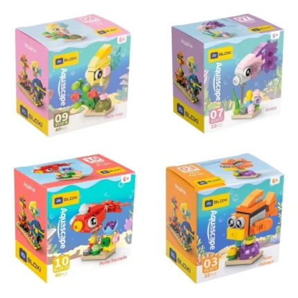 BLOCOS DE MONTAR / PEQUENAS MONTAGENS 10 EM 1 / AQUARIO