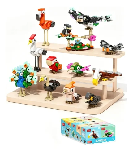 BLOCOS DE MONTAR / PEQUENAS MONTAGENS 10 EM 1 / AVES FOFAS